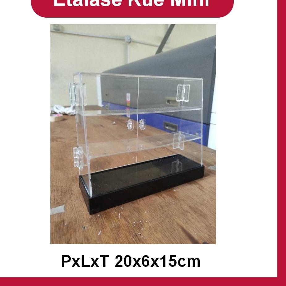 Koleksi Terbaru.. Etalase Kue Mini PxLxT 20x6x15cm
