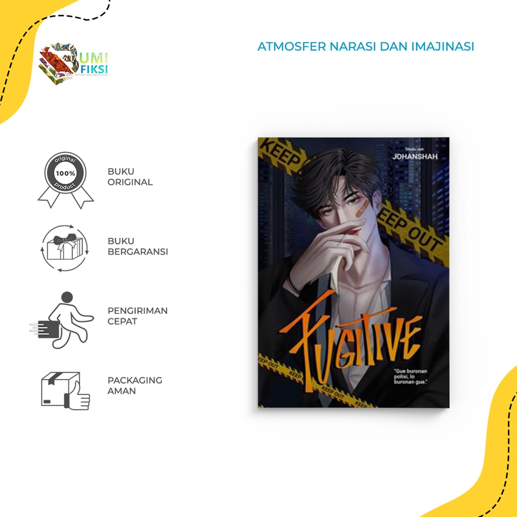 Buku Novel Fugitive - Johanshah - Cloudbooks Publishing - Bumi Fiksi