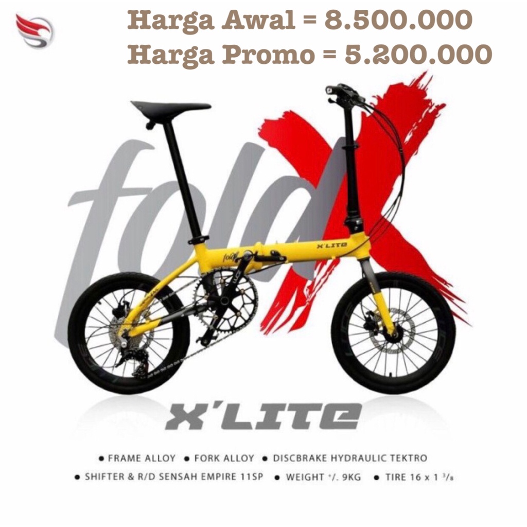 GOSEND Sepeda Lipat FoldX XLite 16 349