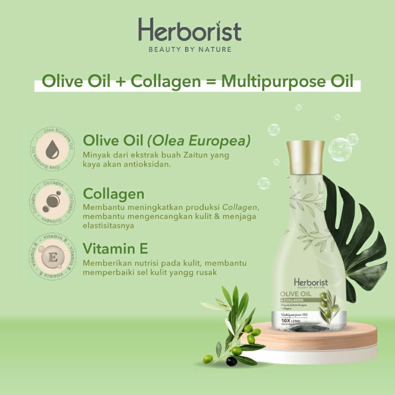 QEILA - HERBORIST OLIVE OIL + COLLAGEN | 150 ML DAN 75 ML