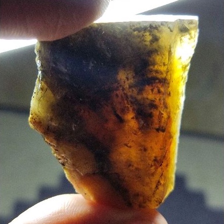 Bahan batu akik kecubung teh original