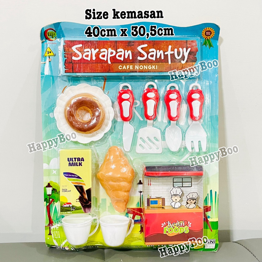 mainan kitchen play set sarapan santuy STUY mainan anak cewek masak masakan pondok