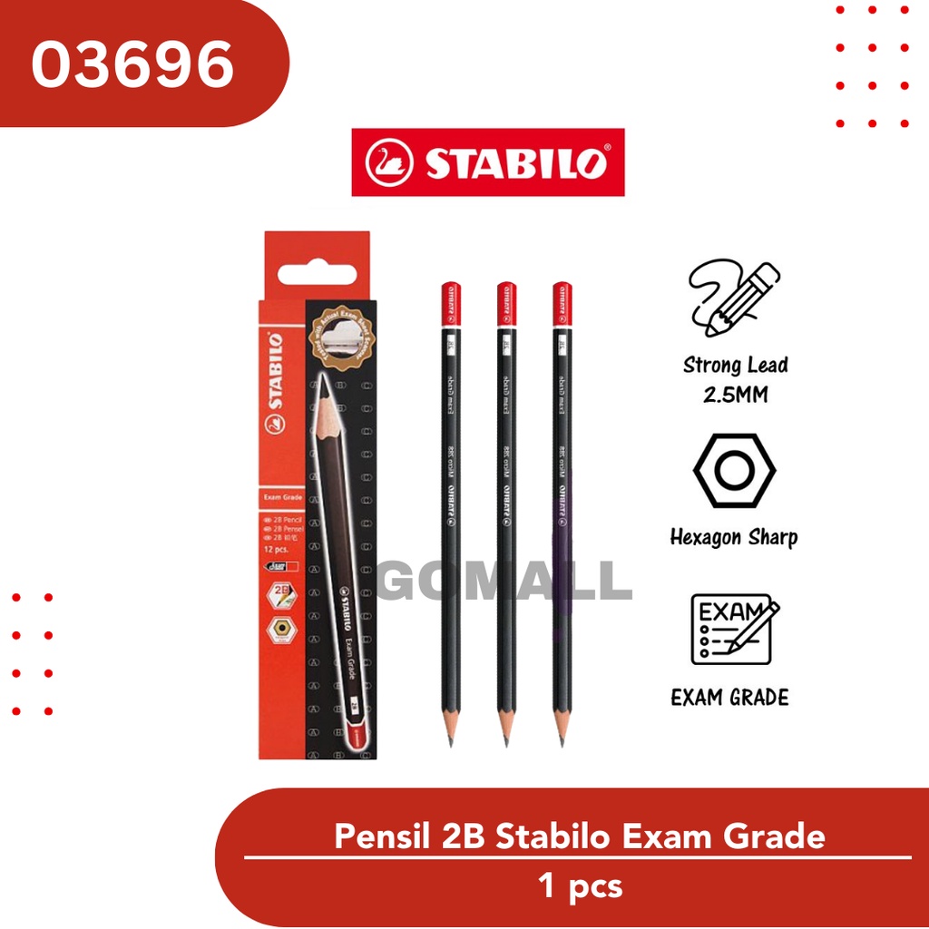 

Pencil Pensil Kayu 2B Stabilo Exam Grade (288)