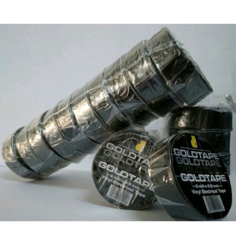 

Gold Tape hitam ( isi 10 pcs)