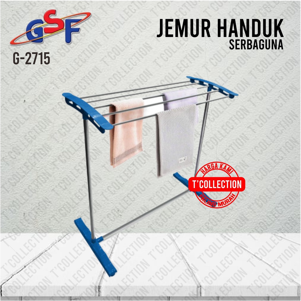 Rak Jemuran Handuk dengan Roda Portable Serbaguna GSF G-2715