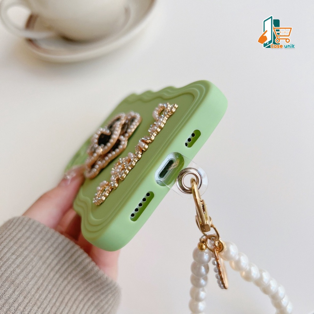 GC13 SOFTCASE WAVY FLOWER 3D LANYARD FOR OPPO A74 A95 A76 A36 A96 RENO 4F F17 PRO 4 5 5F 6 7 8 7Z 8Z CS5321