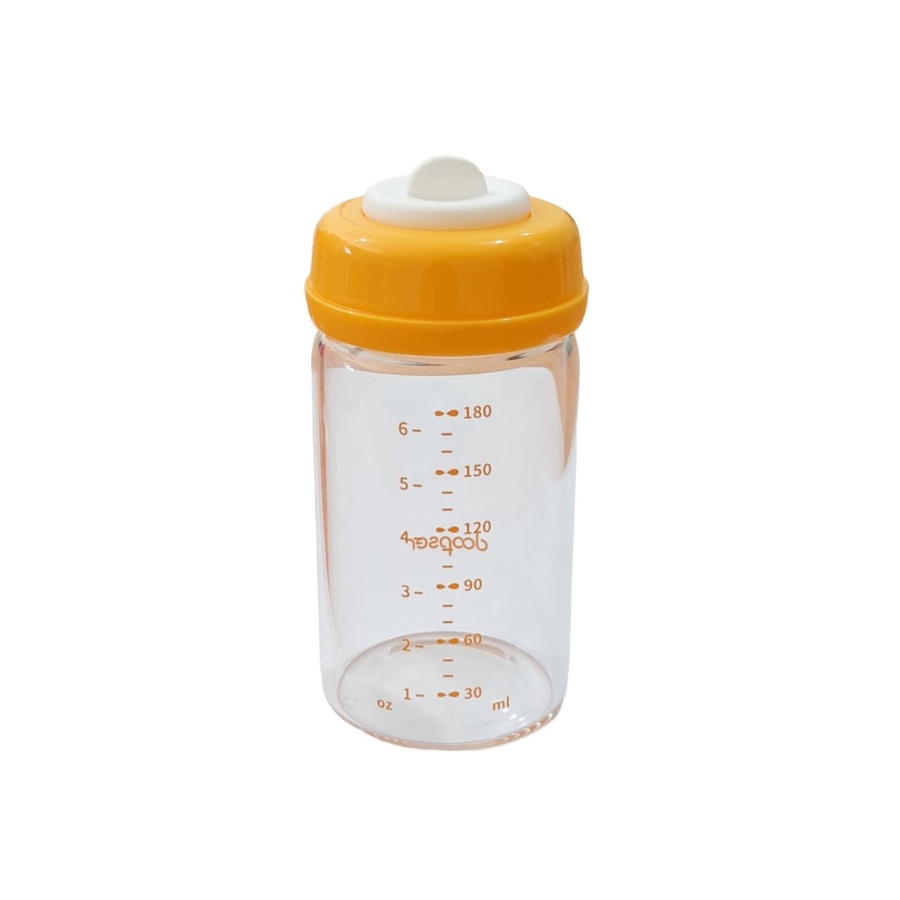 Doopser Wide-Neck Glass Baby Bottle 180ml | Botol Susu Kaca Dot Bayi