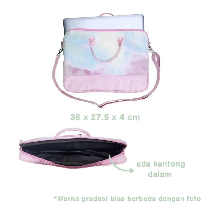 Samsung Tab S7 FE Sleeve Case Pouch Cover Fluffy Bag Tali Slempang