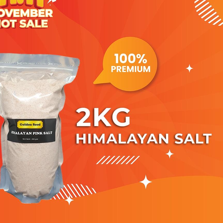 

❇ GARAM HIMALAYA 2 KG PREMIUM - HIMALAYAN PINK SALT 2000 GR - 2000GR ➵