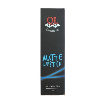 QL Cosmetic Matte Lipstick 3.5gr Kode 10 Lady in Red