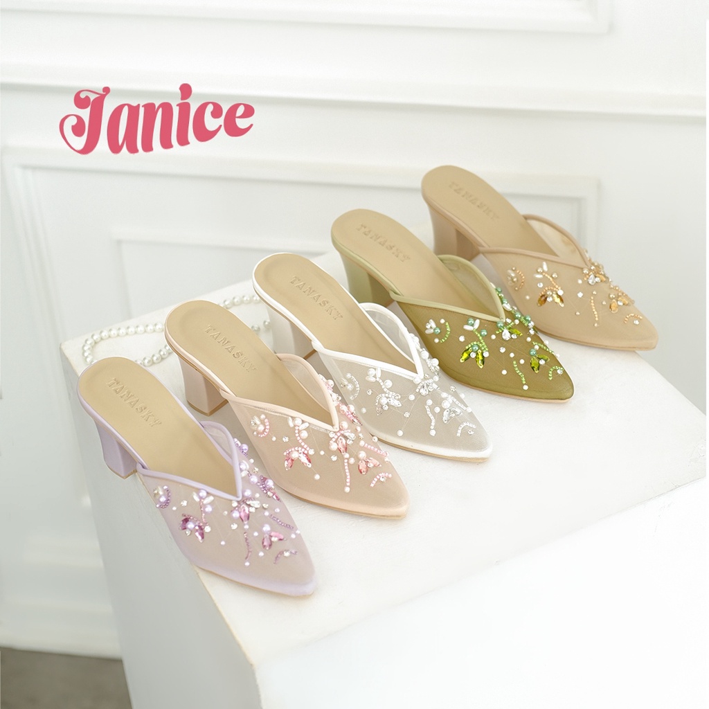 TANASKY - JANICE  - Sepatu Heels Wanita 7cm - Wedding Shoes
