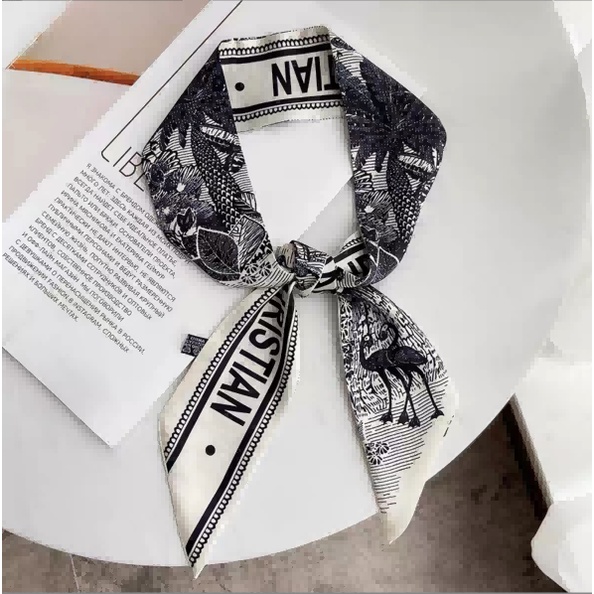 Syal Sutra Serba Cocok Yang Diikat Dengan Pita Rambut, Kotak Hadiah, Syal Sutra, Tas Yang Diikat Dengan Aksesoris Syal Sutra Hadiah Tangan Pita Rambut hair Accessories Scrunchie