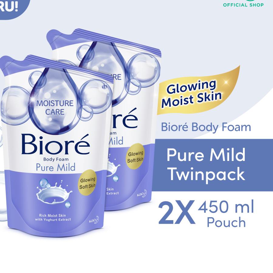 ➢ Biore Body Foam Beauty Pure Mild Twinpack 2 x 450 mL ◊