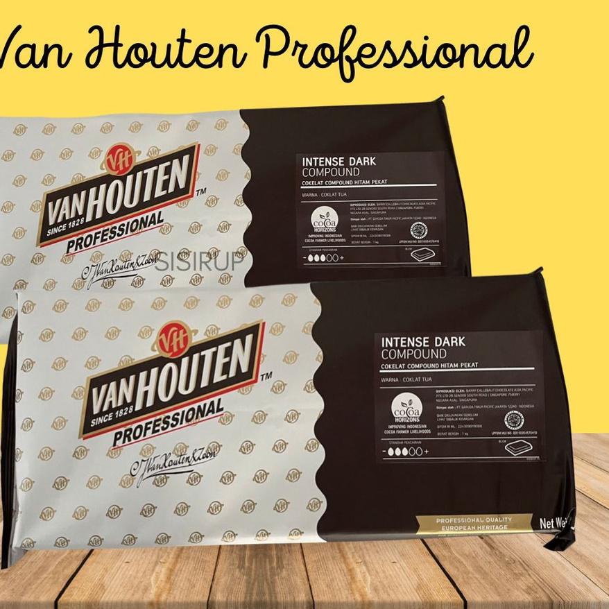 

○ Vanhouten dark compound 1 kg / Dark Chocolate Van Houten / Barry callebaut ♣