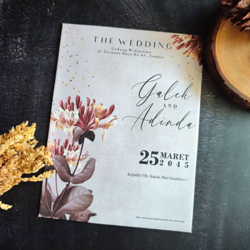 Undangan Pernikahan,Khitan,amplop Coklat Raffa