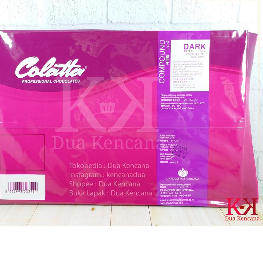 

✽ Colatta Dark Compound 1 KG Coklat Hitam Compound Chocolate Collata ➵