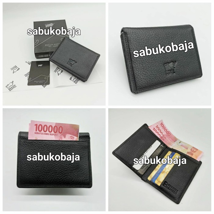 

Dompet Kartu Card Holder Braunbuffel Kulit Asli Import Star Seller