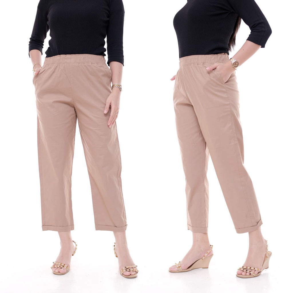 CELANA WANITA 7/8 PANTS KATUN TWILL STRECH PREMIUM