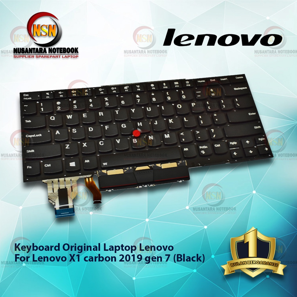 Keyboard Original Laptop Lenovo X1 carbon 2019 gen 7 Backlight (Black)