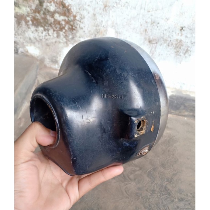 Batok lampu bulat set list & reflektor GL100 platina original second