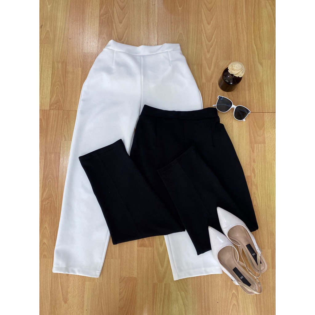 Stradiv Pants Celana Panjang Wanita Kulot Scuba Premium Korean Style