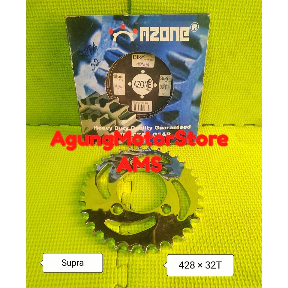 GEAR BELAKANG HONDA SUPRA CHROME MERK AZONE