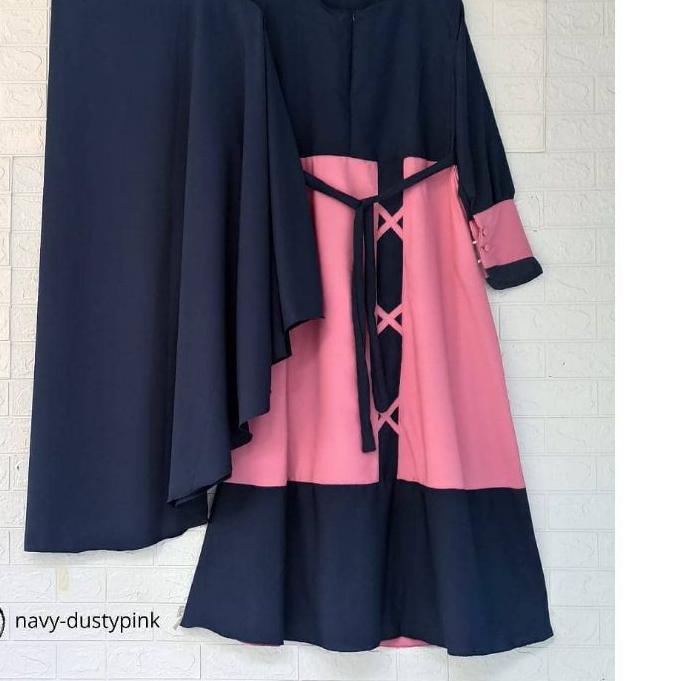 ○ Gamis jumbo terbaru ld   140 Zaida Set Khimar Ukuran Jumbo L XL XXL XXXL 4XL ☻