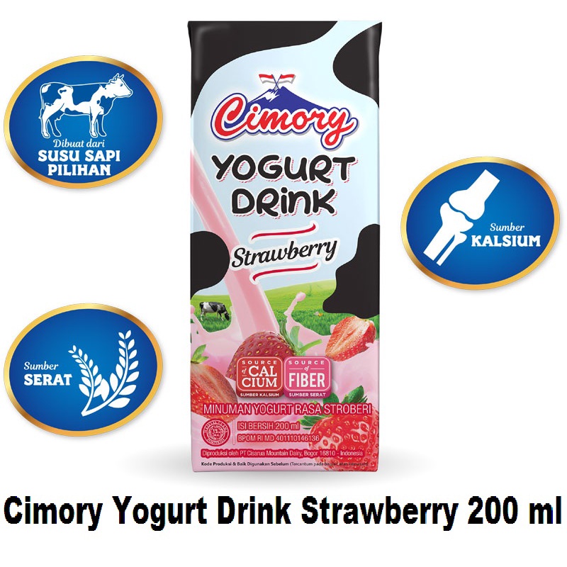 Cimory Yogurt Drink Strawberry 200 ml
