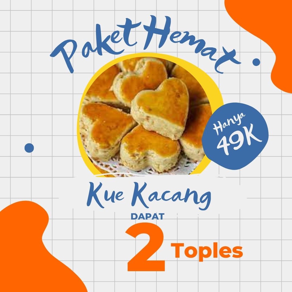 

Paket Hemat Kue Kacang Empuk 2 Toples