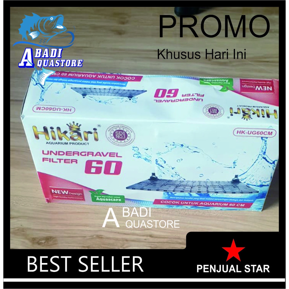 Filter Undergravel Aquarium 60cm - Undergravel Aquascape - Undergravel (FREE KARDUS)