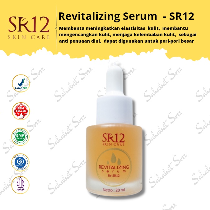 SR12 SERUM REVITALIZING ATASI BOPENG , BEKAS JERAWAT &amp; MATA PANDA / SERUM WAJAH KOLAGEN BPOM