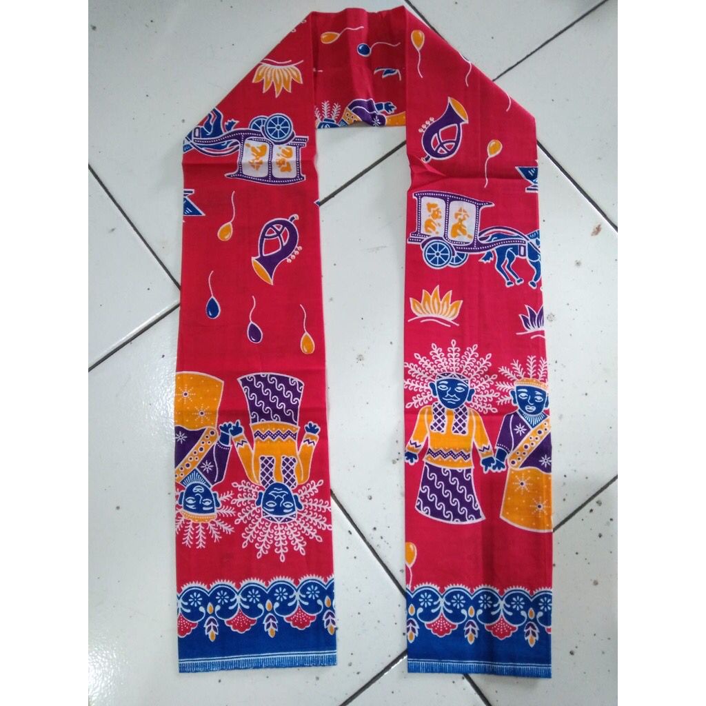 Cukin Syal atau Selempang Kain Batik Betawi motif terbaru