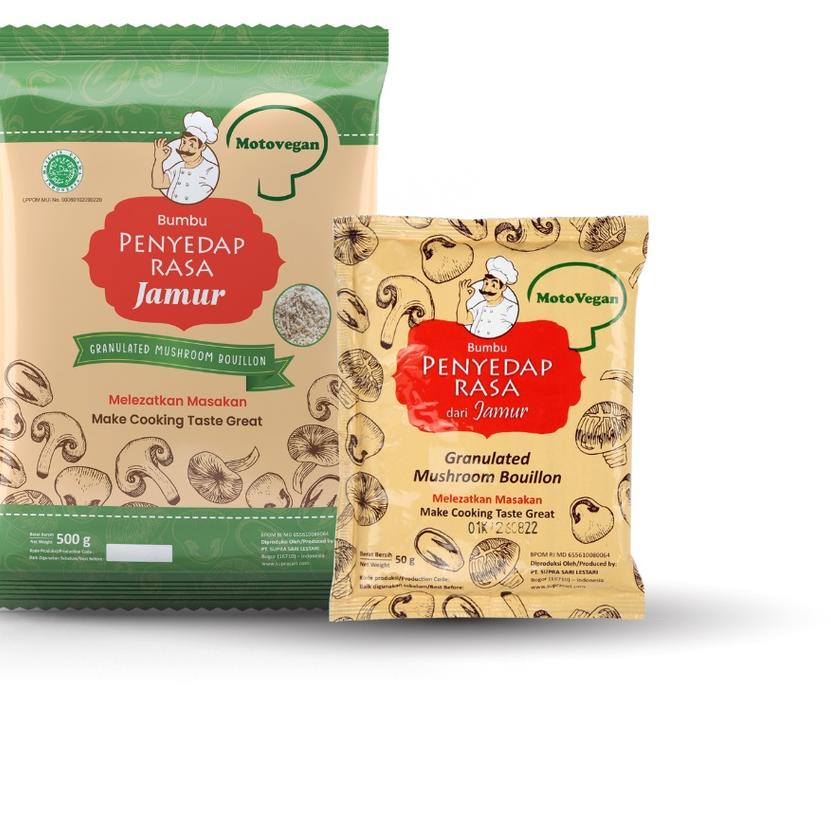 

❁ Motovegan Paket Hemat Kaldu r Non Msg 500Gr Dan 50Gr ☞