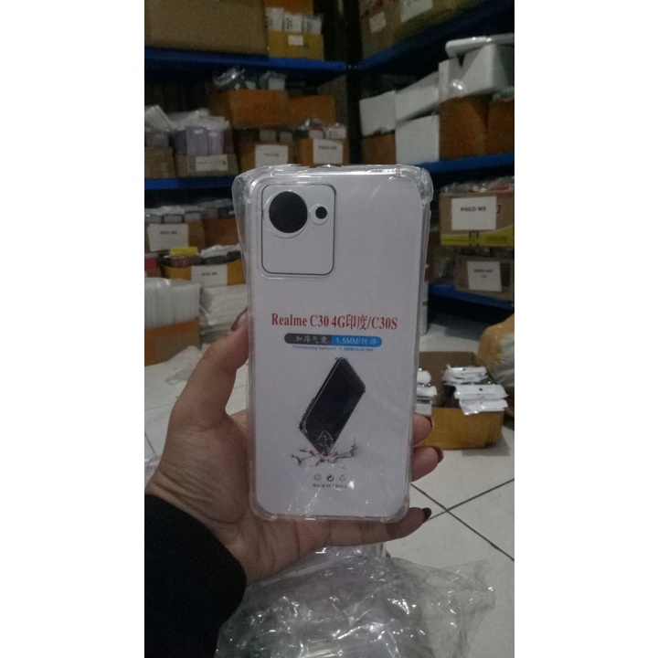 Soft Case Silikon Realme C30 Realme C30s Bening Transparant Airbag Anti Crack Tebal