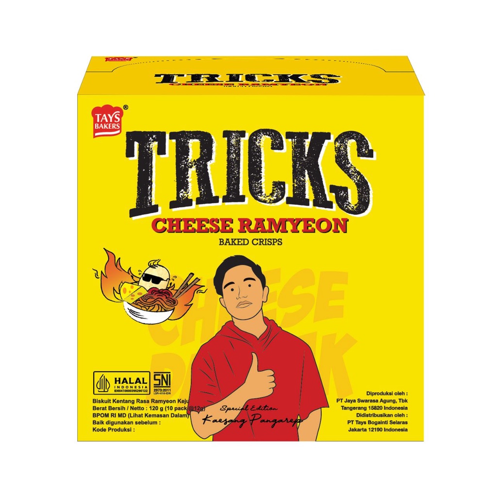 Tricks Biskuit Kentang Potato Baked Chips - Netto 10 pc x 12gr