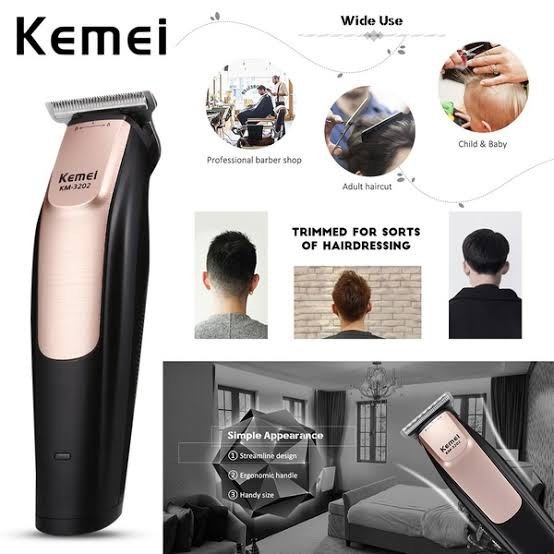 COD HAIR CLIPPER  KEMEI KM-3202 ALAT CUKURAN RAMBUT 2 FUNGSI MATA /CUKURAN KEMEI KM-3202