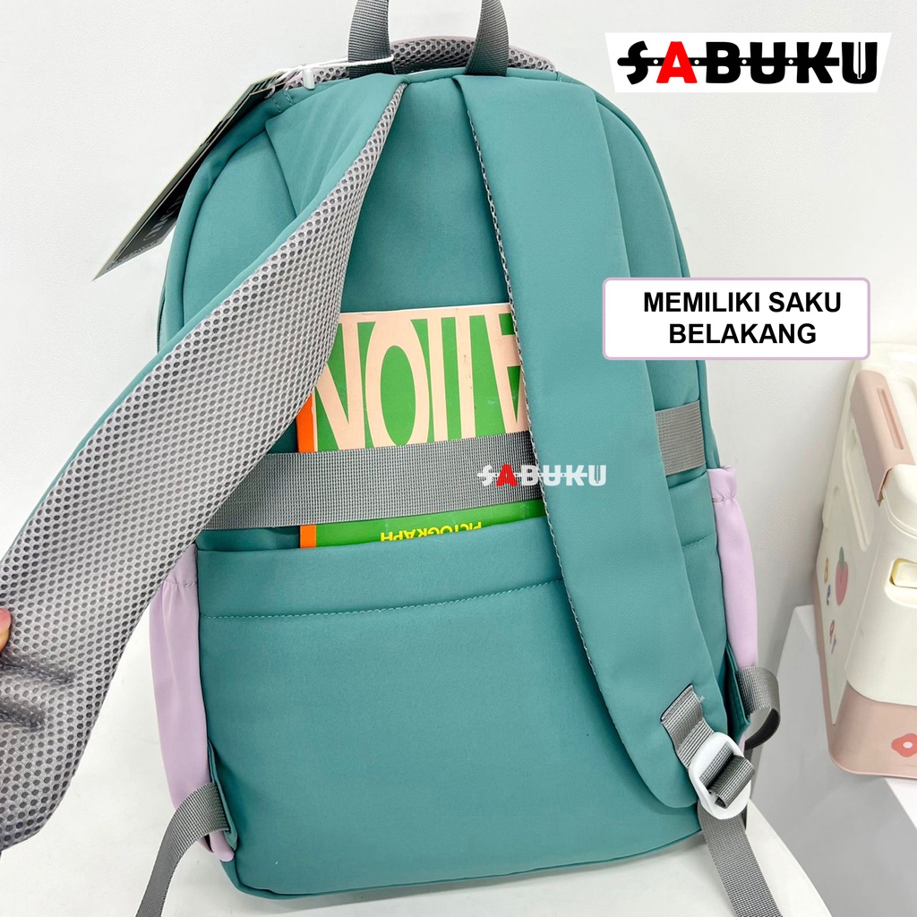 Tas Ransel Backpack Pria Wanita Fashion Korea Tas Sekolah Anak  SD SMP SMA Tas Punggung Pria Kekinian Terbaru - 284