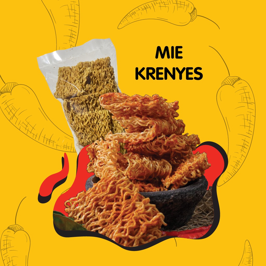 

CEMILAN KEUARGA | MIE KRENYES MAKNYUS | KEMASAN NORMAL | 250gr