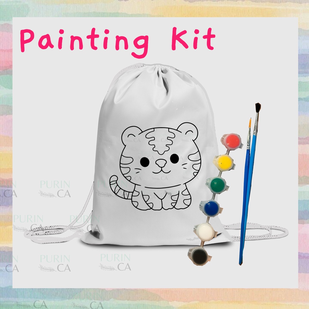 Painting Kit Coloring Motif ANIMAL/ Kado Anak / Goodie Bag part 1