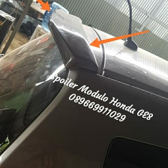 Spoiler Carbon Kevlar Honda Jazz Ge8 Model Modulo