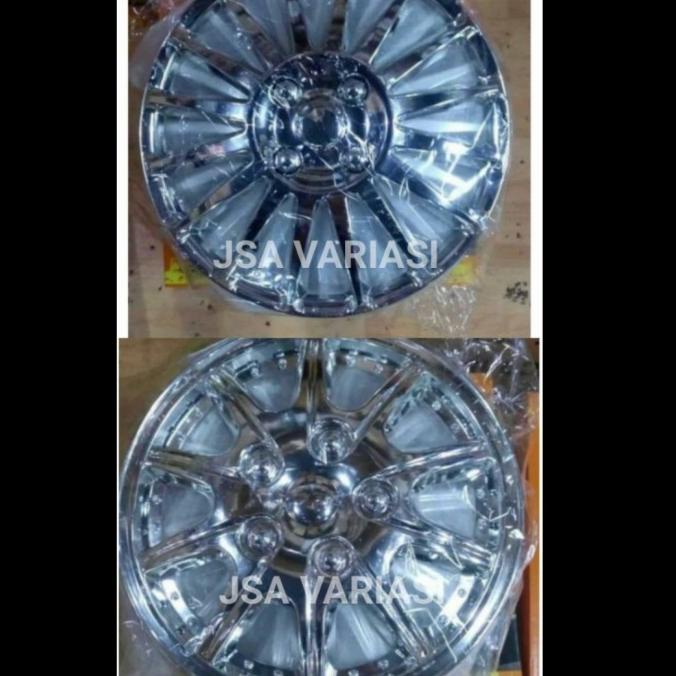 Cover Dop Velg Ring 15 Mobil Universal Chrome