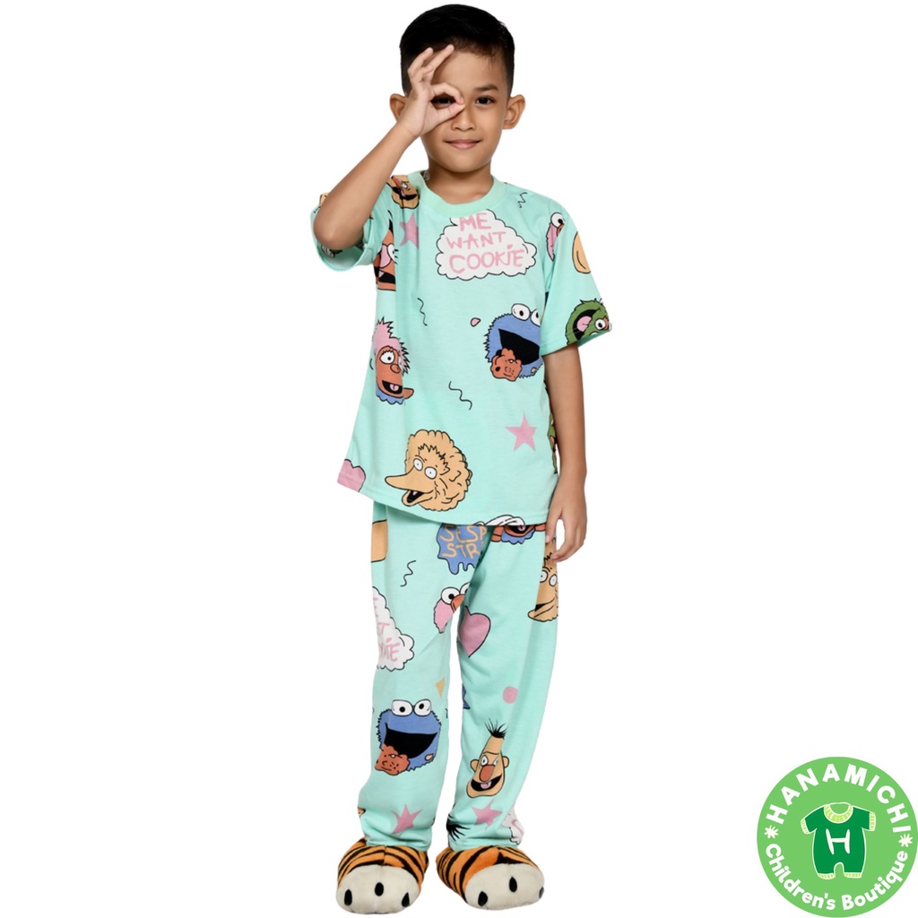 Hanamichi JUDE.CP Setelan Baju Tidur Anak Lengan Pendek