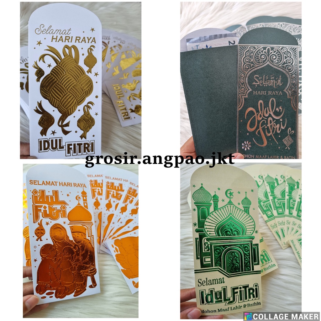 

AMPLOP LEBARAN IDUL FITRI PREMIUM HOLOGRAM EMAS PANJANG