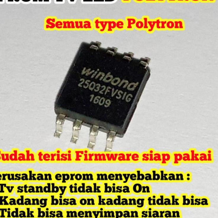 ◘ ic eprom tv LED Polytron siap pakai ✮