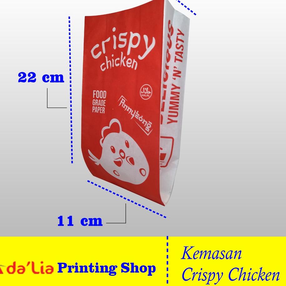 

Beli cepaat Bungkus Kemasan Crispy Chicken Ayam Gunting