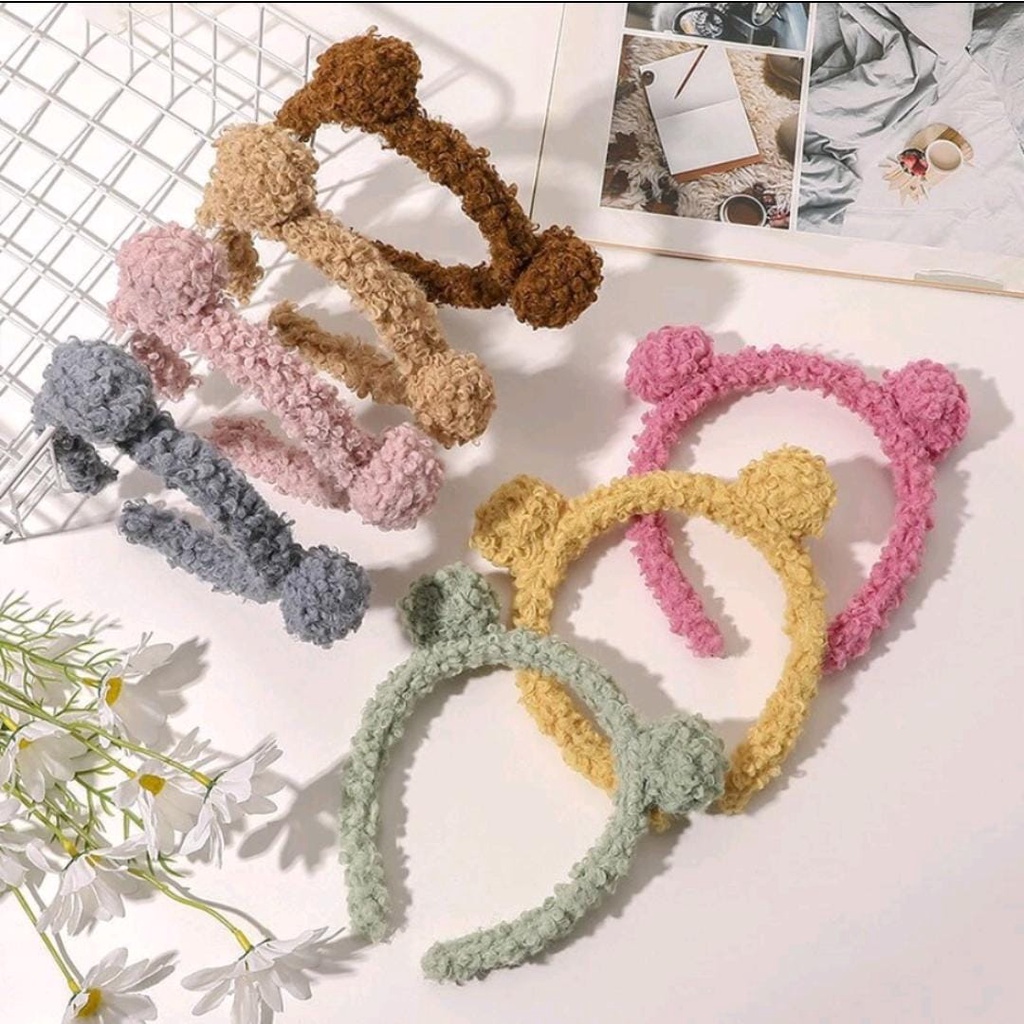 Bando beruang Bulu lucu korea