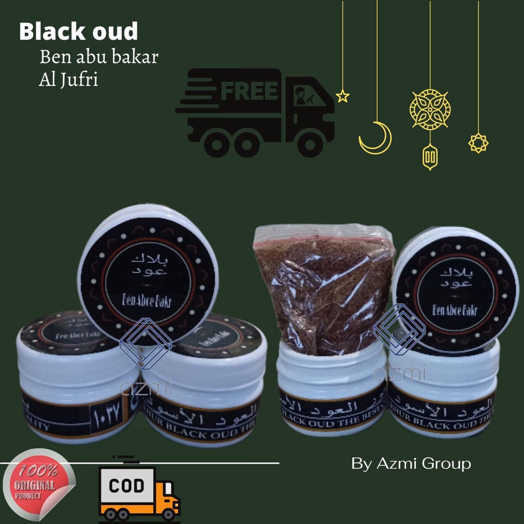 Promo Buhur Ben Aboe Bakr Black oud Di jamin berkualitas