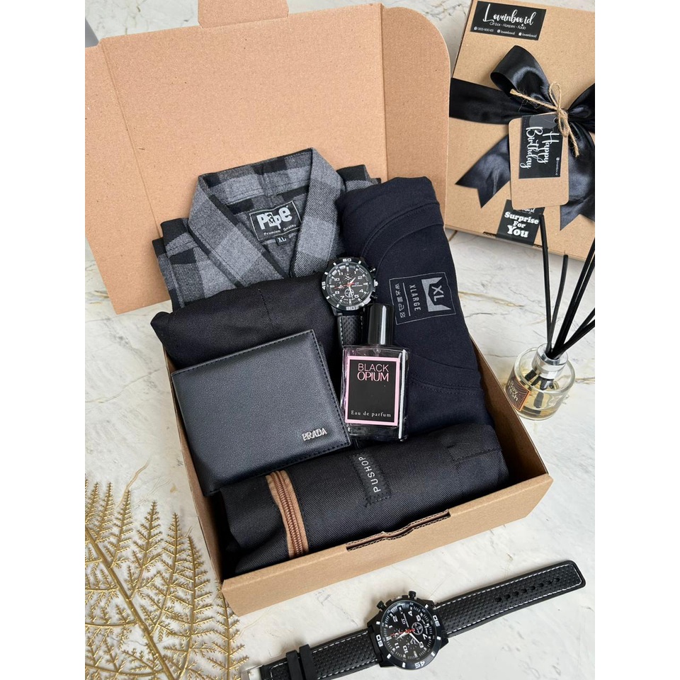 KADO COWOK KEMEJA FLANEL | KADO ULANG TAHUN COWOK | HAMPERS KADO PACAR COWOK | KADO WISUDA COWOK | G