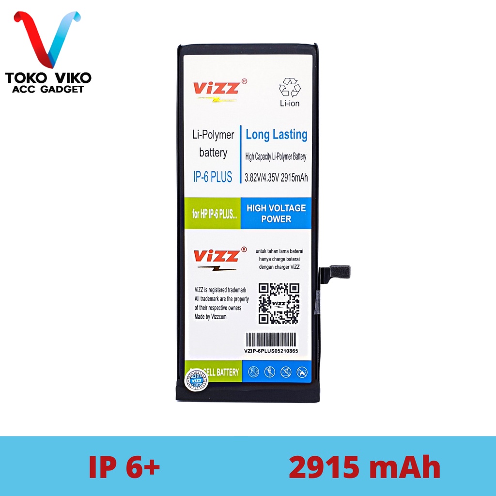 Vizz IP 6 Plus IP 6+ Baterai Batre Original