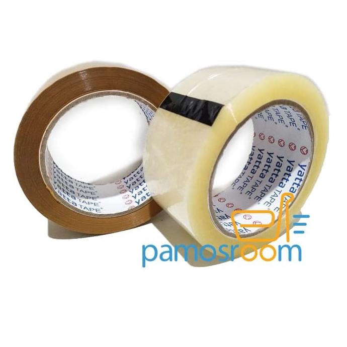 

Lakban Yatta Tape Bening Dan Coklat 2Inch 48mm (90 yard) Spek Daimaru